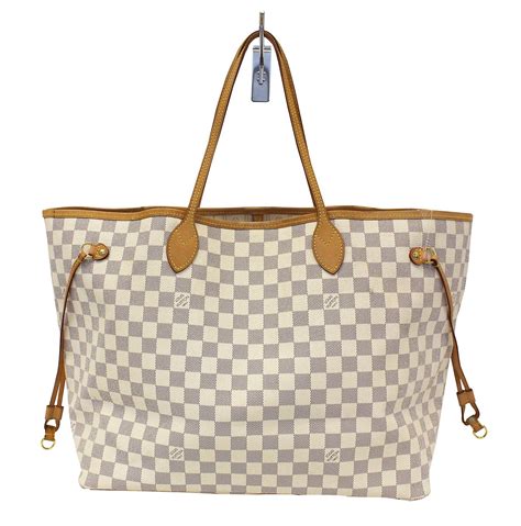 louis vuitton bag white checkered|louis vuitton bag off white.